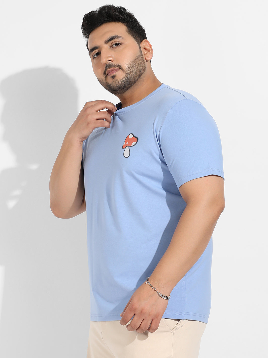 Pastel Blue Mushroom T-Shirt