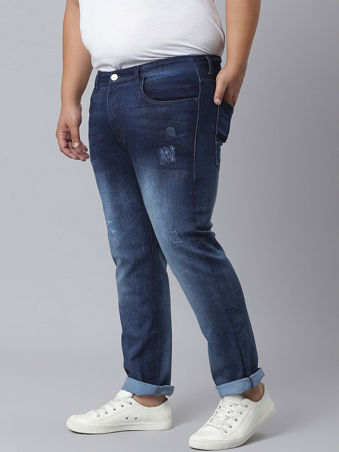 Torn Type Stylish Casual Denim Jeans