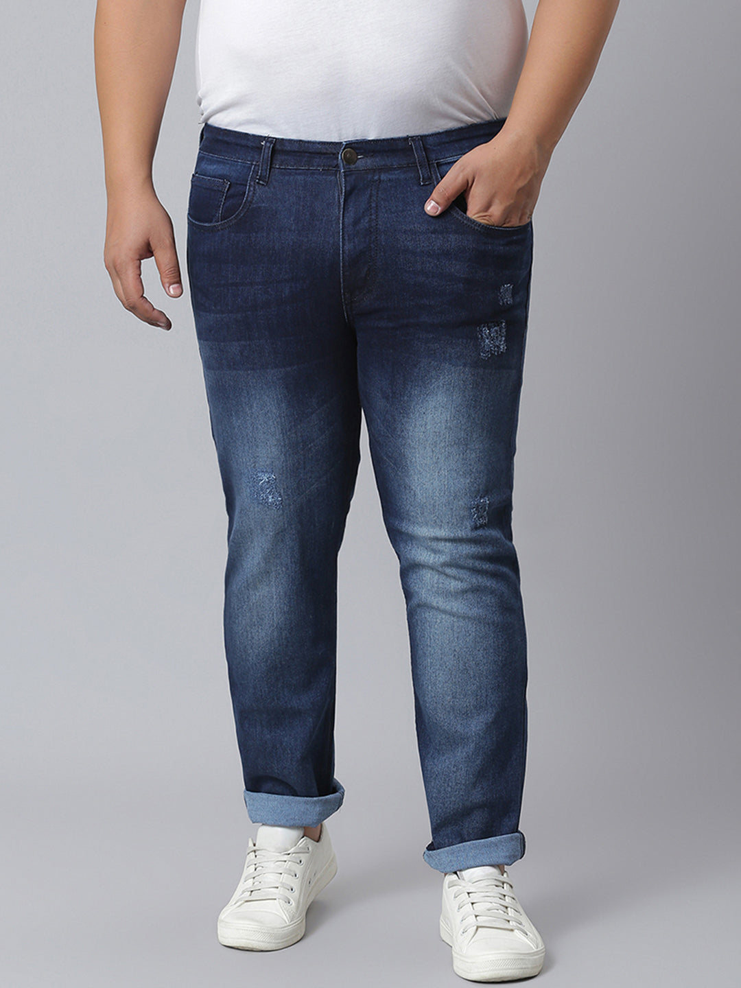 Torn Type Stylish Casual Denim Jeans