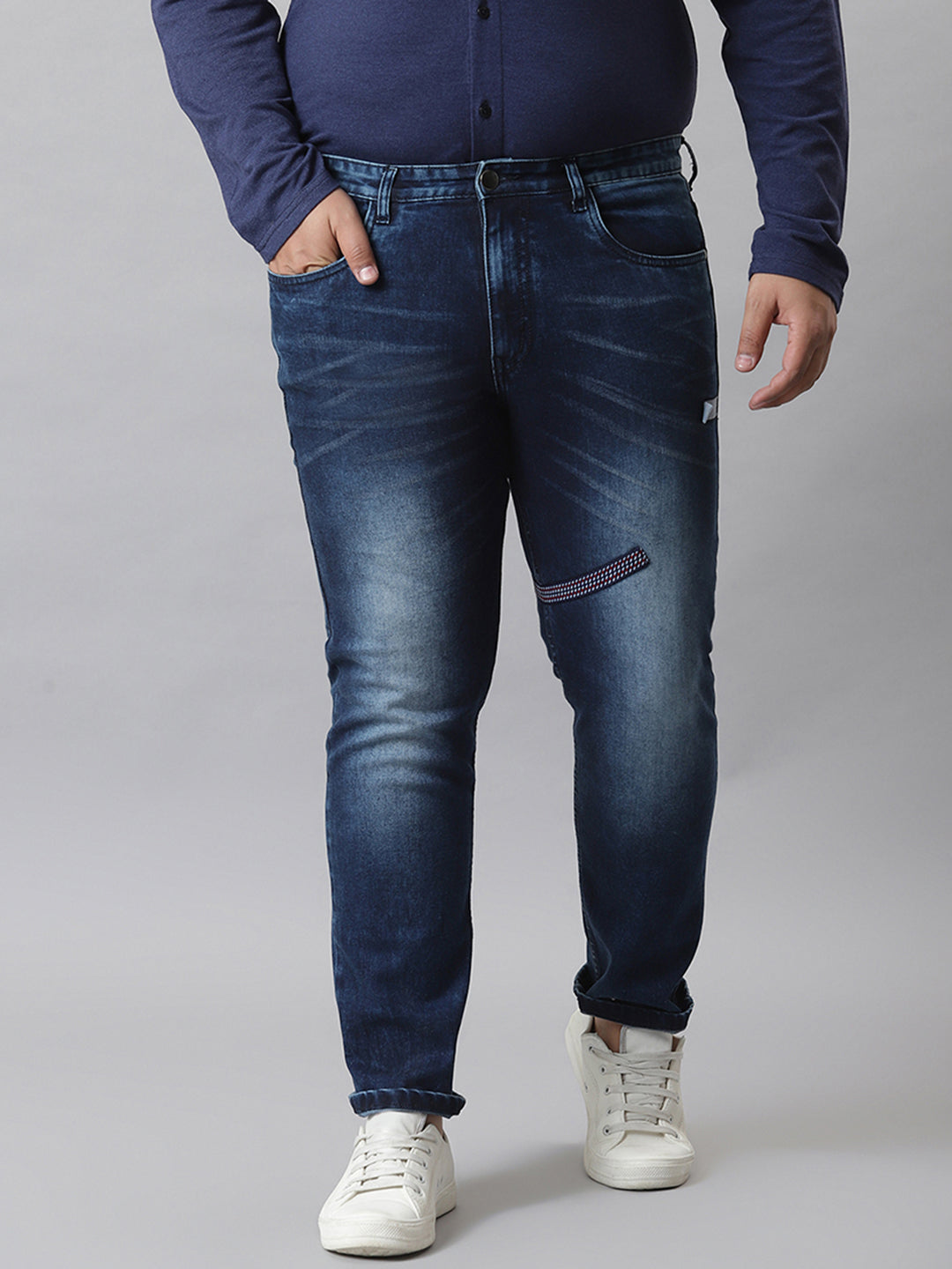 Self Design Stylish Casual Denim Jeans