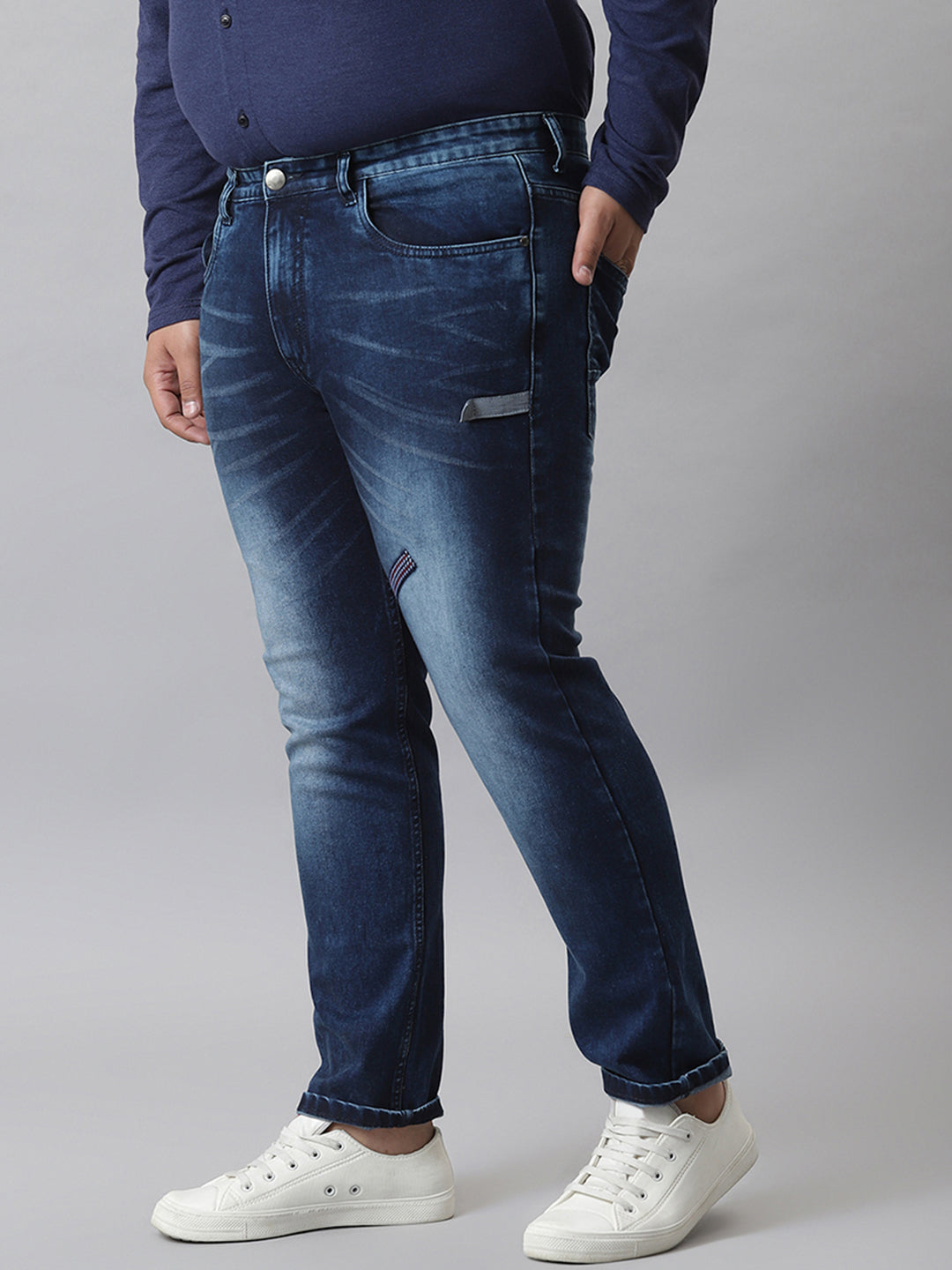 Self Design Stylish Casual Denim Jeans