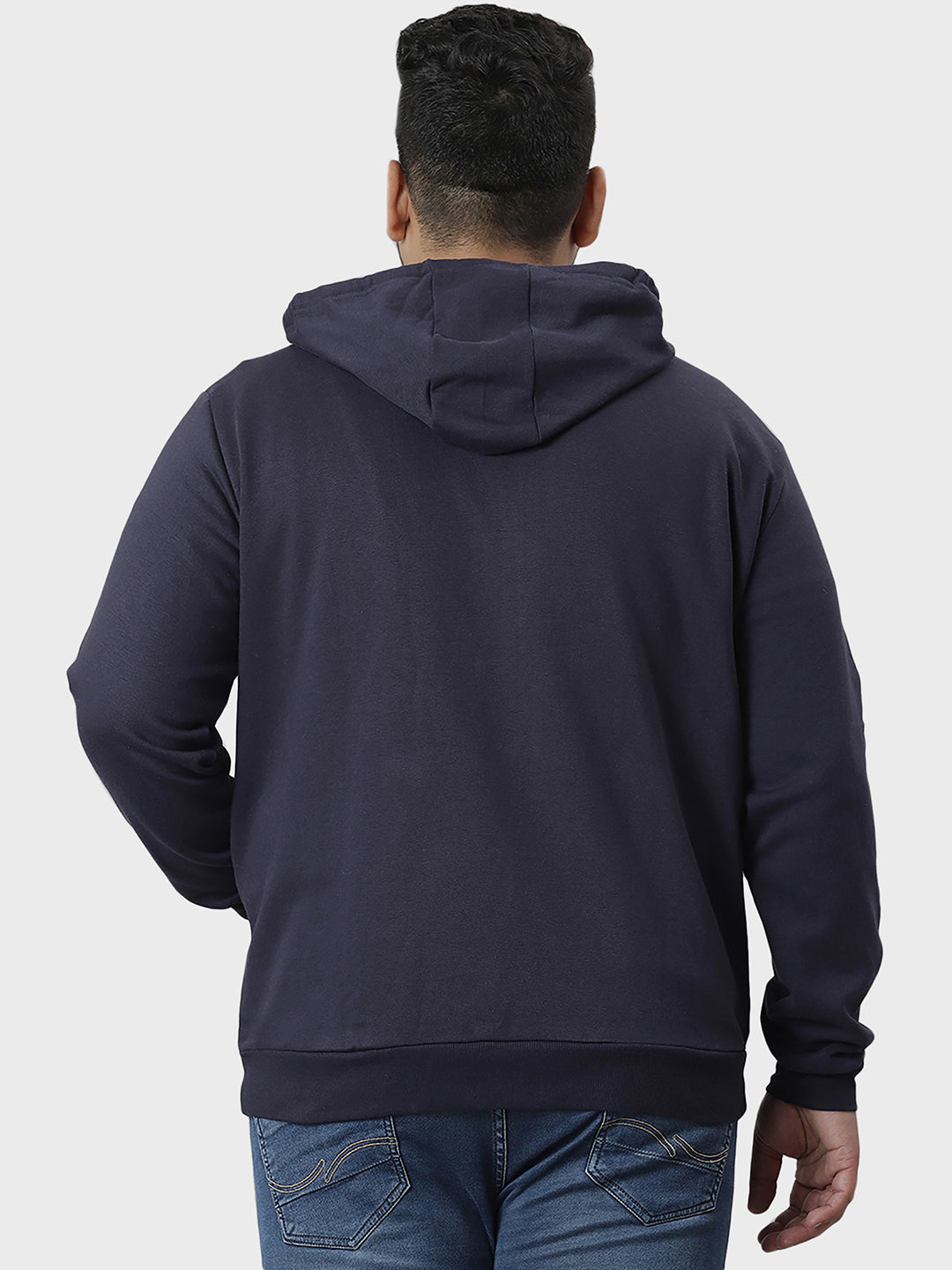 Solid Stylish Full Sleeve Hooded Casual Sweatshirt